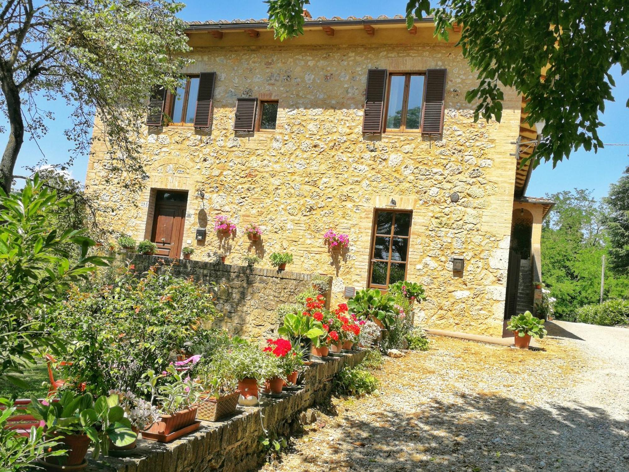 Claudia Vacanza Toscana - Appartamento Melograno -10 Min Da Siena Sovicille Kamer foto