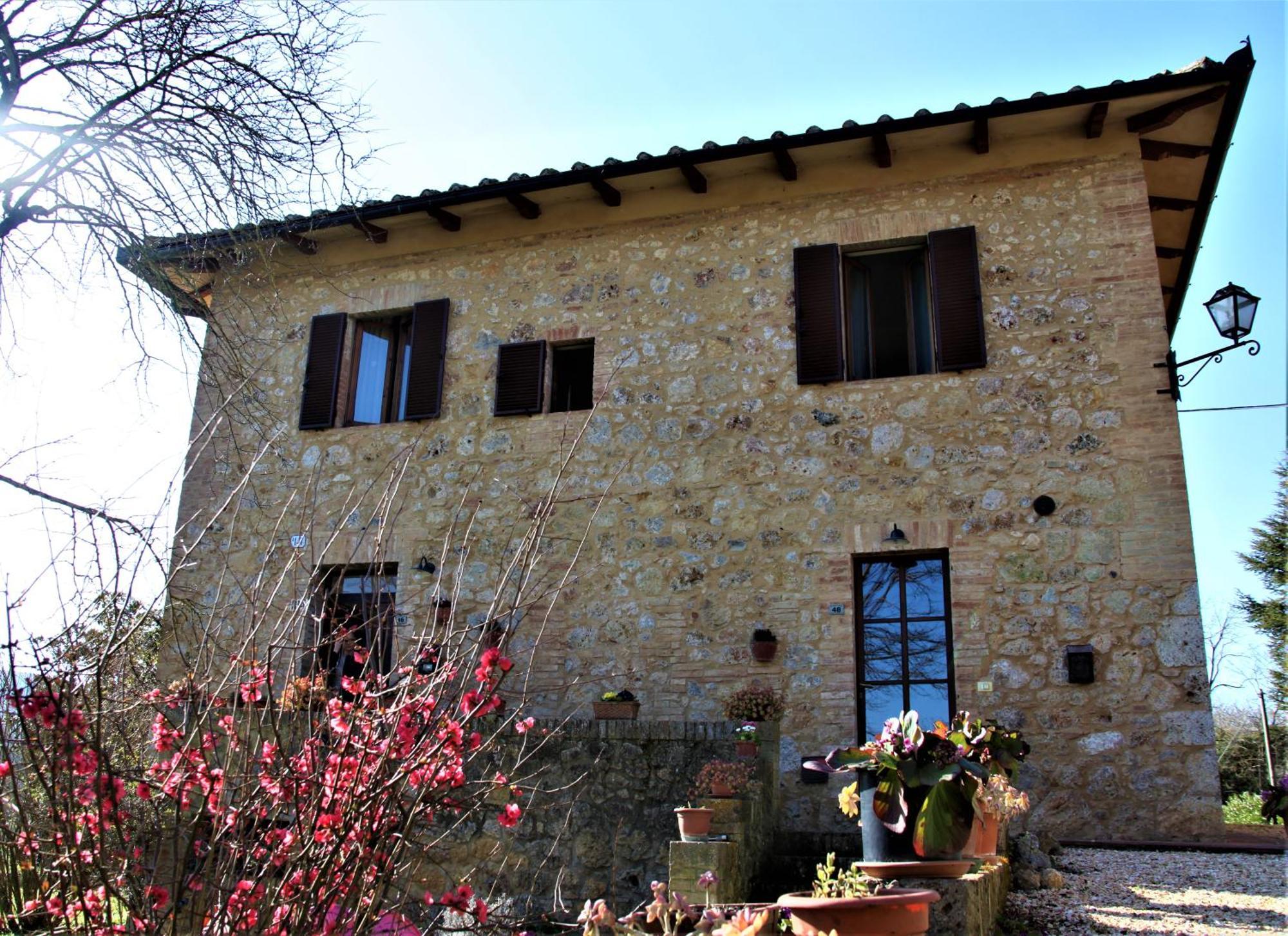 Claudia Vacanza Toscana - Appartamento Melograno -10 Min Da Siena Sovicille Kamer foto